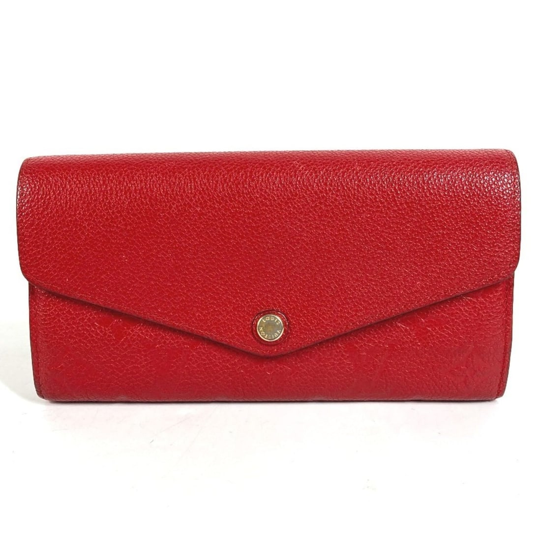 LOUIS VUITTON M61181 Monogram Empreinte Portefeuille Sarah Long Wallet Flap Leather Men's Women's: --- Catalog ---Category: SizeSize (HxWxD): 10.5cm x 19cm / 4.13'' x 7.48''Category: DesignType: Long wallet (bi-fold)Color: Red colorGender: Men,WomenMaterial: Monogram Empreinte Category:
