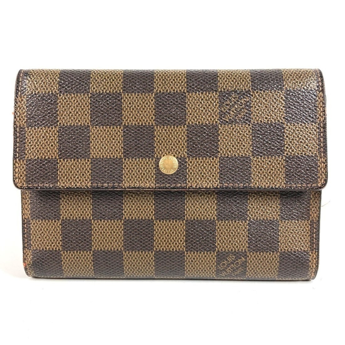 LOUIS VUITTON N61202 Damier Portefeuille Tresor Etui Papier Compact Wallet, Tri-fold Canvas, Men's & (1 of 17)