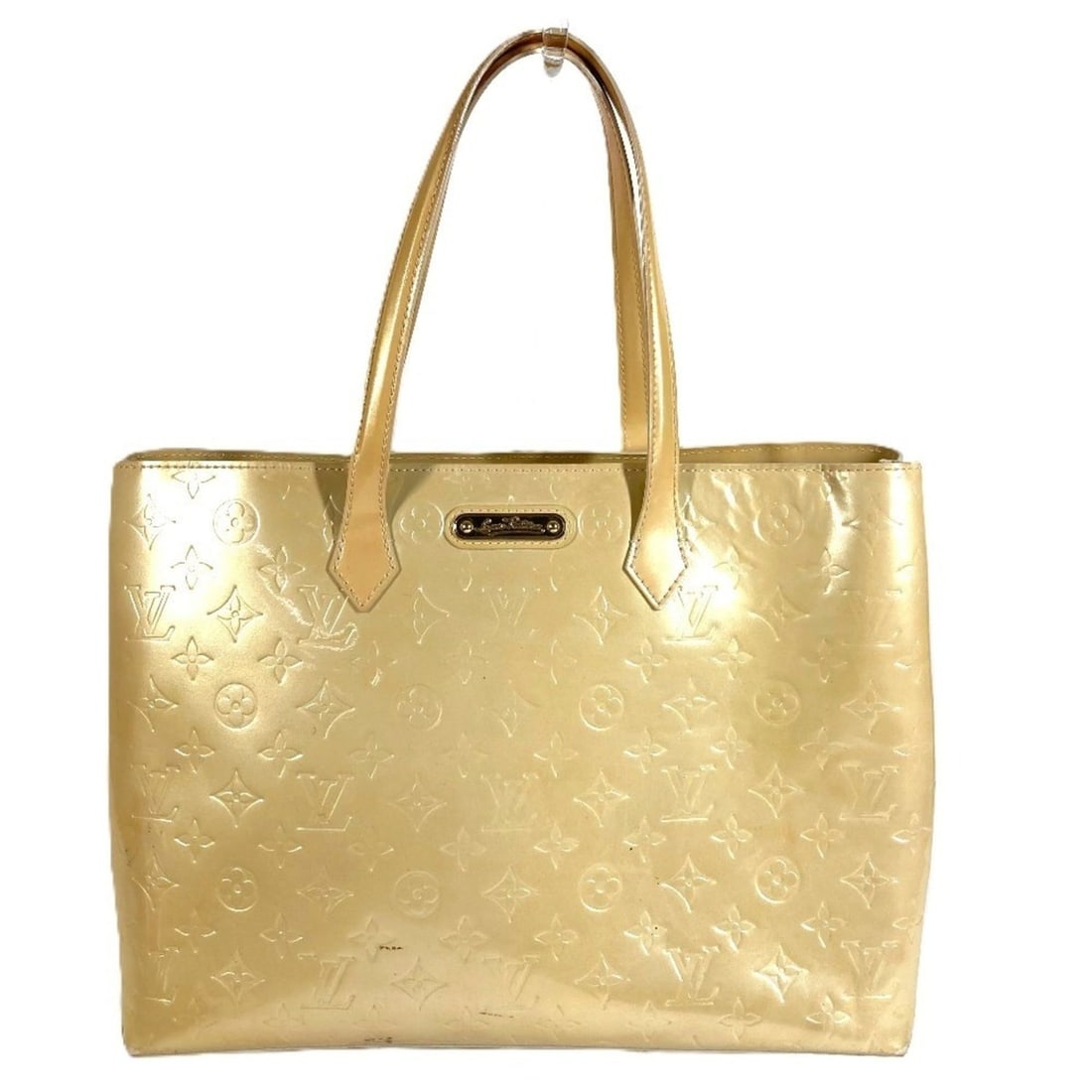 LOUIS VUITTON M91441 Monogram Vernis Wilshire MM Handbag, Shoulder Bag, Tote Vernis, Women's,: --- Catalog ---Category: SizeSize (HxWxD): 26.5cm x 35cm x 12cm / 10.43'' x 13.77'' x 4.72''Category: DesignType: Handbag, Shoulder bag, Tote bagColor: BeigeGender: WomenMaterial: Monogram Vernis Cate