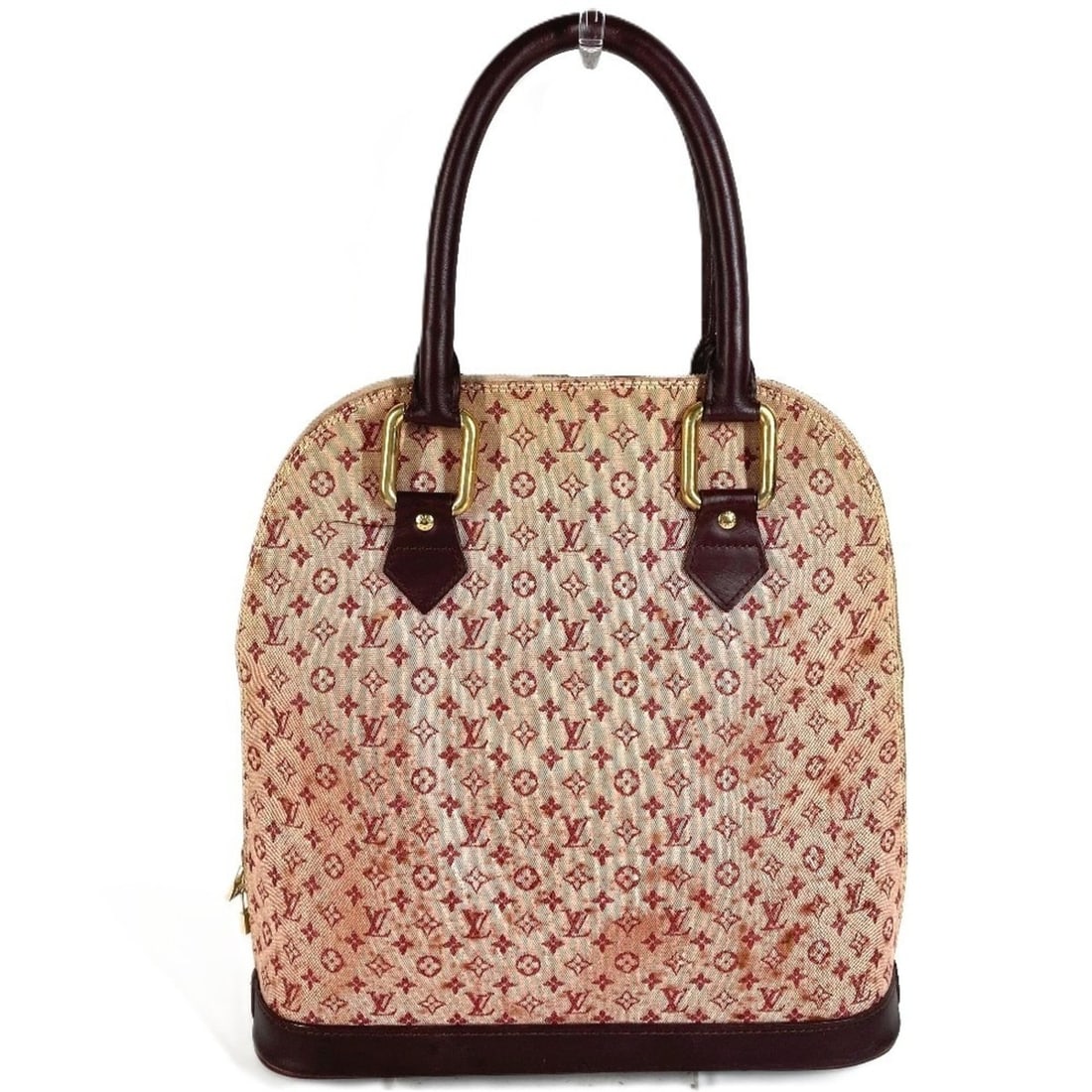 LOUIS VUITTON M92204 Monogram Mini Alma Handbag Tote Bag Canvas Women's Cerise Red: --- Catalog ---Category: SizeSize (HxWxD): 32.5cm x 32cm x 10cm / 12.79'' x 12.59'' x 3.93''Category: DesignType: Handbag, Tote bagColor: Cerise, Red colorGender: WomenMaterial: Monogram Mini Category