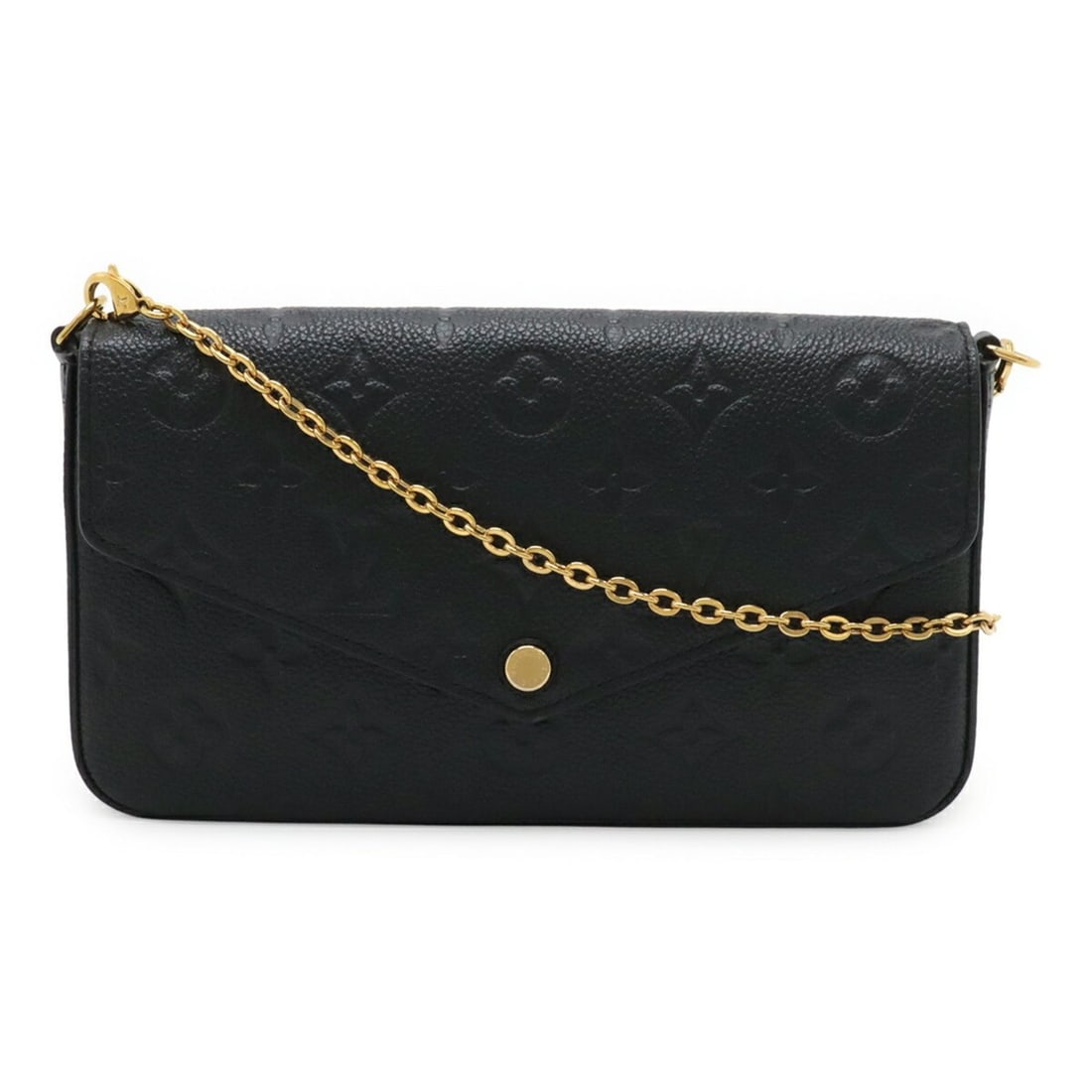 LOUIS VUITTON Louis Vuitton Monogram Empreinte Pochette Felicie Shoulder Bag Clutch Noir (Case: --- Catalog ---Category: SizeWeight: 250g / 8.81oz.Size (HxWxD): 13cm x 21.5cm x 3cm / 5.11'' x 8.46'' x 1.18''Strap Length: 116cm / 45.66''Category: DesignType: Clutch bag, Shoulder bagColor: NoirSty