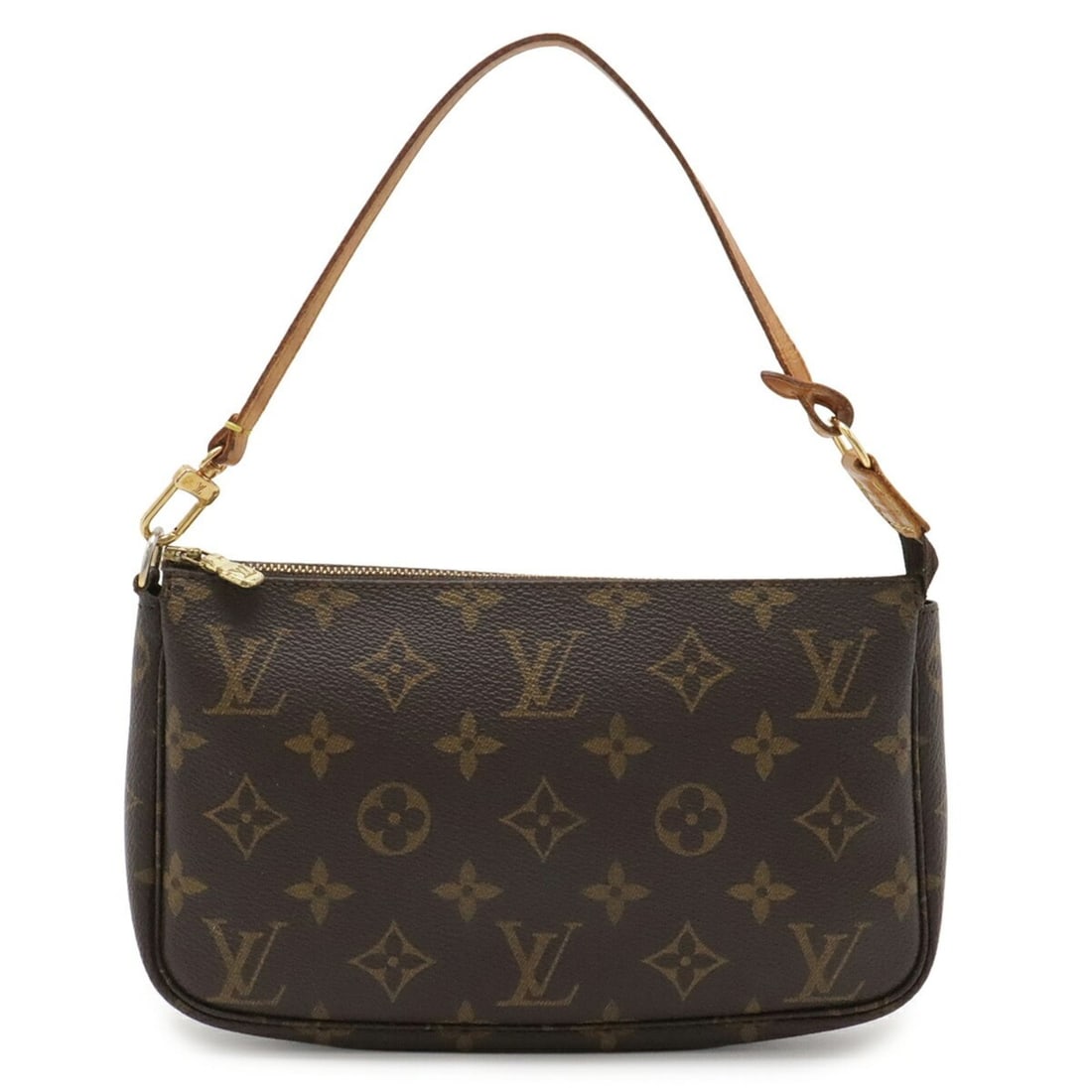 LOUIS VUITTON Louis Vuitton Monogram Pochette Accessoires Handbag Pouch - Bag M51980: --- Catalog ---Category: SizeWeight: 110g / 3.88oz.Size (HxWxD): 13cm x 21.5cm x 4cm / 5.11'' x 8.46'' x 1.57''Category: DesignType: Handbag, PochetteColor: BrownGender: WomenMaterial: Monogram Catego