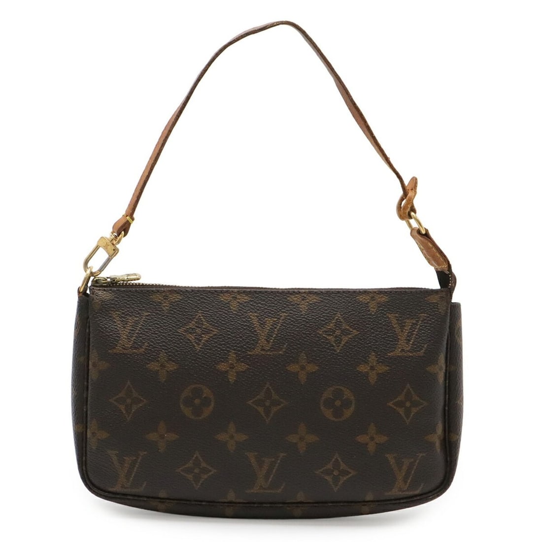 LOUIS VUITTON Louis Vuitton Monogram Pochette Accessoires Handbag Pouch - Bag M51980: --- Catalog ---Category: SizeWeight: 110g / 3.88oz.Size (HxWxD): 12.5cm x 21.5cm x 4cm / 4.92'' x 8.46'' x 1.57''Category: DesignType: Handbag, PochetteColor: BrownGender: WomenMaterial: Monogram Cate