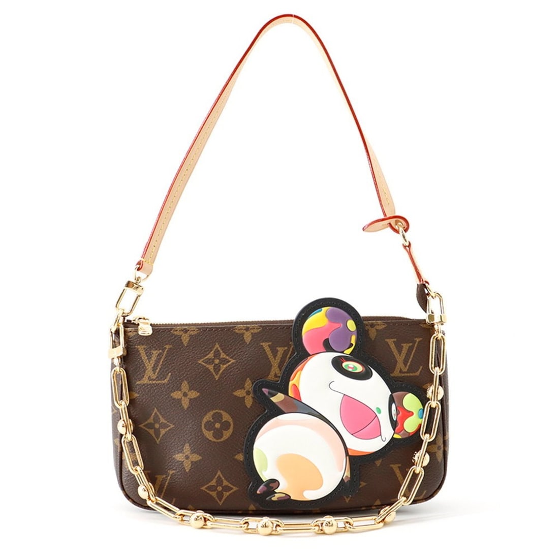 Louis Vuitton handbag pouch Monogram Panda LV x TM Pochette Accessoires M13440 LOUIS VUITTON Takashi: --- Catalog ---Category: SizeWeight: 260g / 9.17oz.Size (HxWxD): 12cm x 21cm x 4cm / 4.72'' x 8.26'' x 1.57''Category: DesignType: Handbag, Pochette, PouchColor: Monogram Panda, PinkGender: WomenClosu