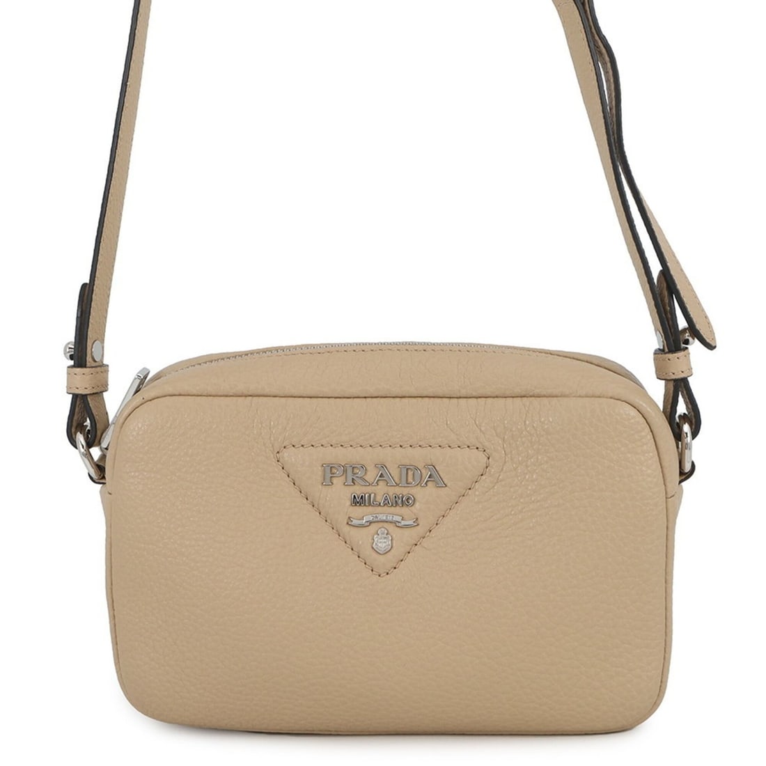 Prada shoulder bag Vitello Daino 1BH192 PRADA beige handbag: --- Catalog ---Category: SizeWeight: 470g / 1.03lb.Size (HxWxD): 13cm x 19.5cm x 6.5cm / 5.11'' x 7.67'' x 2.55''Strap Length: 108cm - 118cm / 42.51'' - 46.45''Handle Length: 78cm - 117cm / 30.7'' - 4