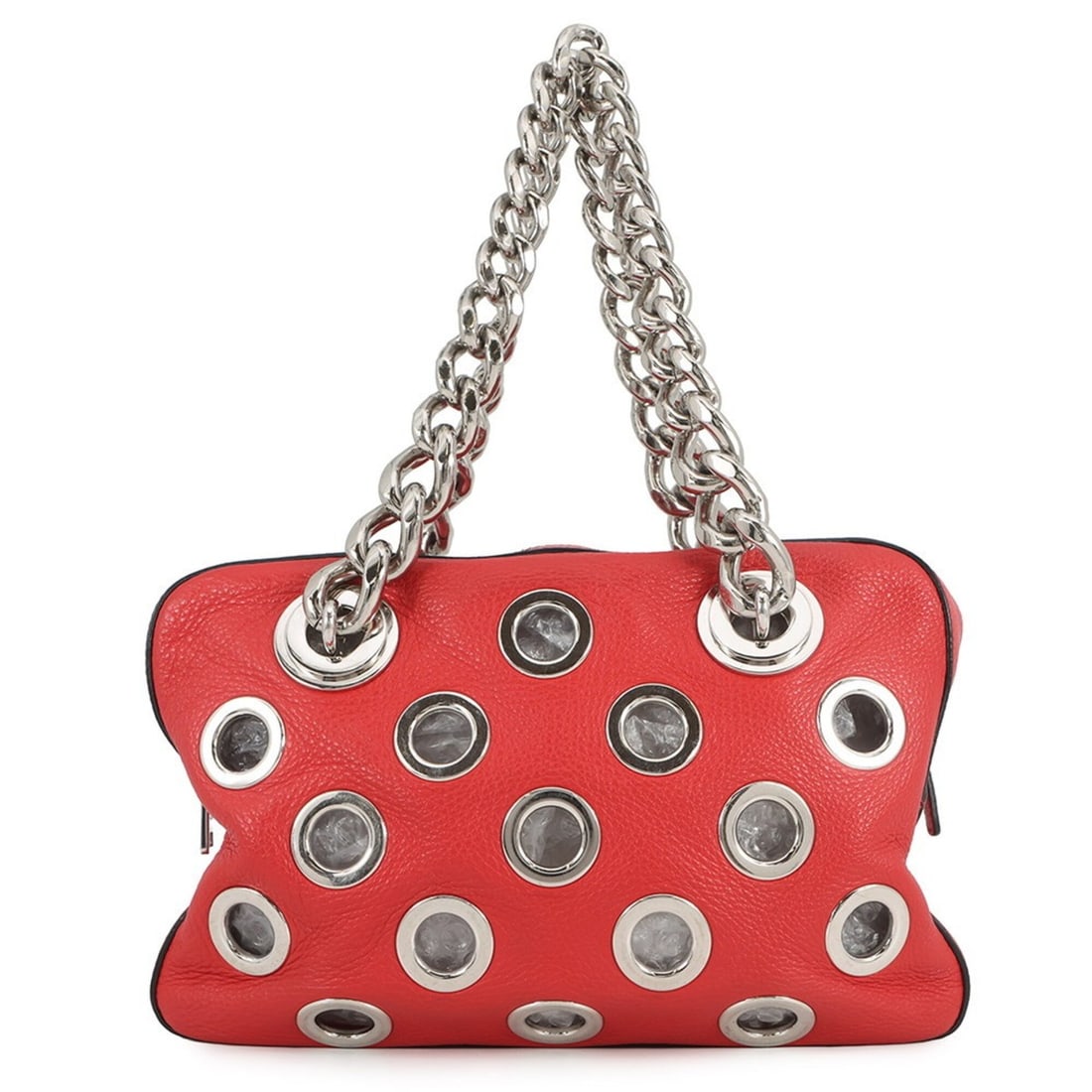 Prada Chain Handbag, Perforated Leather, 1BB017, PRADA, PRADA (1 of 14)
