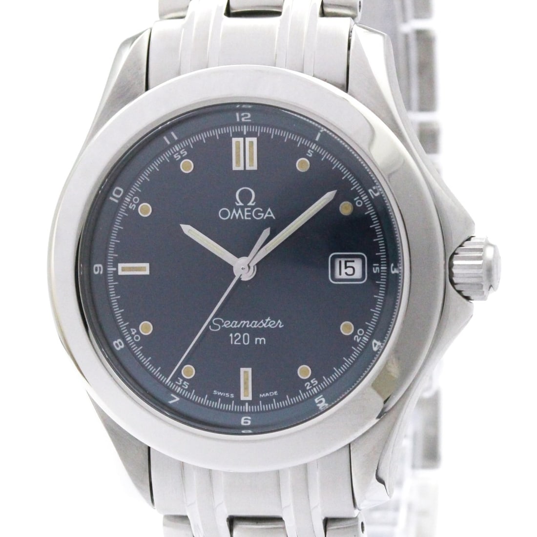 OMEGA Seamaster 120M Steel Quartz Mens Watch 2511.80 Polished: --- Catalog ---Category: SizeCase Diameter: 36mm / 1.42''Category: DesignType: WristwatchStyle: SportGender: MenColor (Dial): BlueMaterial (Band): Stainless steelMaterial (Case): Stainless steelCatego