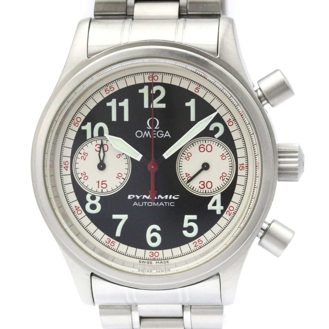 OMEGA Dynamic Chronograph Targa Florio Limited Watch 5241.51 Polished: --- Catalog ---Category: SizeCase Diameter: 38mm / 1.5''Category: DesignType: WristwatchStyle: SportGender: MenColor (Dial): BlackMaterial (Band): Stainless steelMaterial (Case): Stainless steelCatego