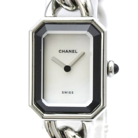 CHANEL Premiere Size M MOP Dial Quartz Ladies Watch H1064 Polished