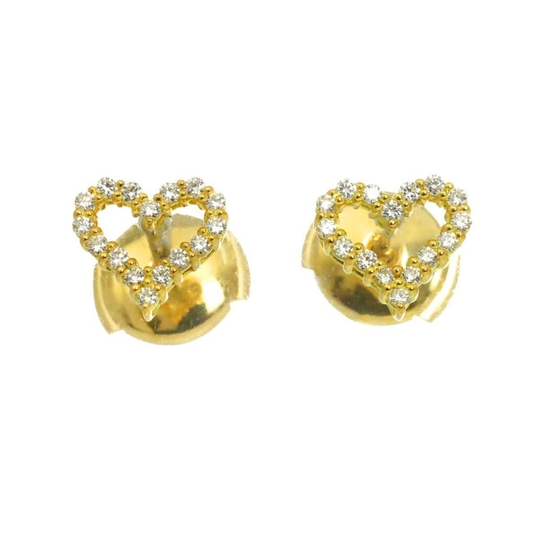 Tiffany & Co. Heart Diamond Earrings, 18K Yellow Gold (750), Pierced Earrings: --- Catalog ---Category: SizeSize (HxWxD): 7.00mm x 7.60mm / 0.28'' x 0.30''Category: DesignType: Stud earringsGender: WomenMaterial: Yellow gold (18K)Category: GeneralBrand: Tiffany--- Item List ---S