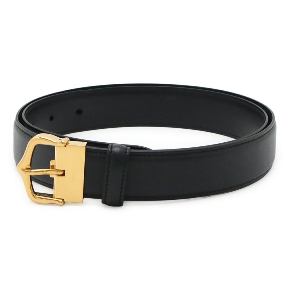 Cartier leather belt, black, actual size approximately 93cm, L5000011 (1 of 9)