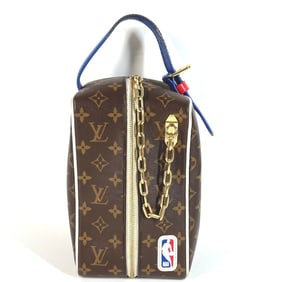 LOUIS VUITTON M45588 Monogram NBA Collaboration Cloak Dopp Kit Bag Handbag Pouch Clutch Chain Second