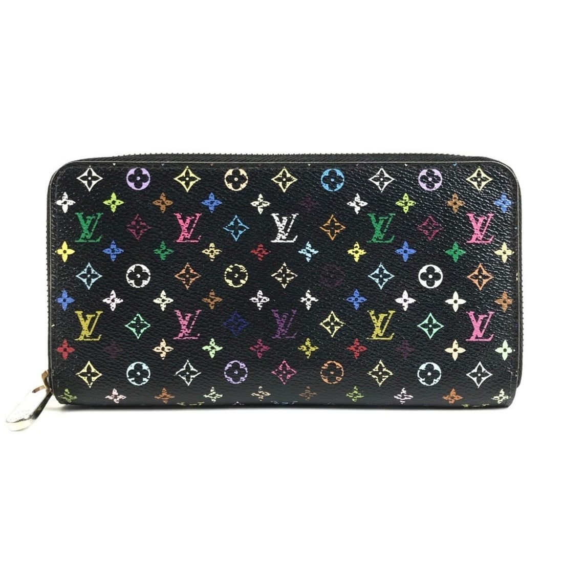 LOUIS VUITTON M60243 Monogram Multicolor Zippy Wallet Long Round Zipper Canvas Men's Women's Noir (1 of 18)