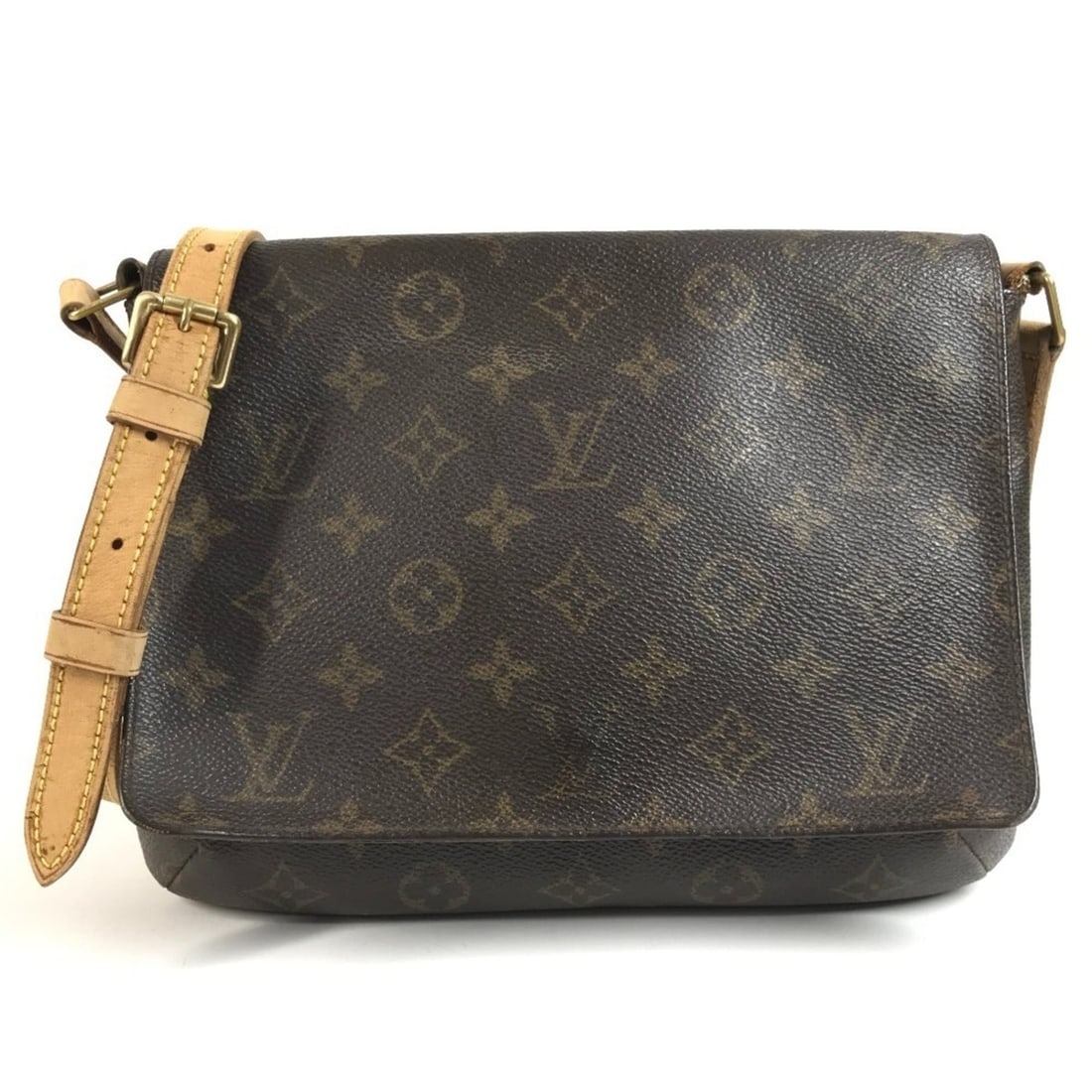 LOUIS VUITTON M51388 Monogram Musette Tango Bag, Crossbody Flap Shoulder Canvas, Men's/Women's,: --- Catalog ---Category: SizeSize (HxWxD): 20.5cm x 25cm / 8.07'' x 9.84''Category: DesignType: Shoulder bagColor: BrownGender: Men,WomenMaterial: Monogram Category: GeneralMPN: M51388Brand: Louis Vui