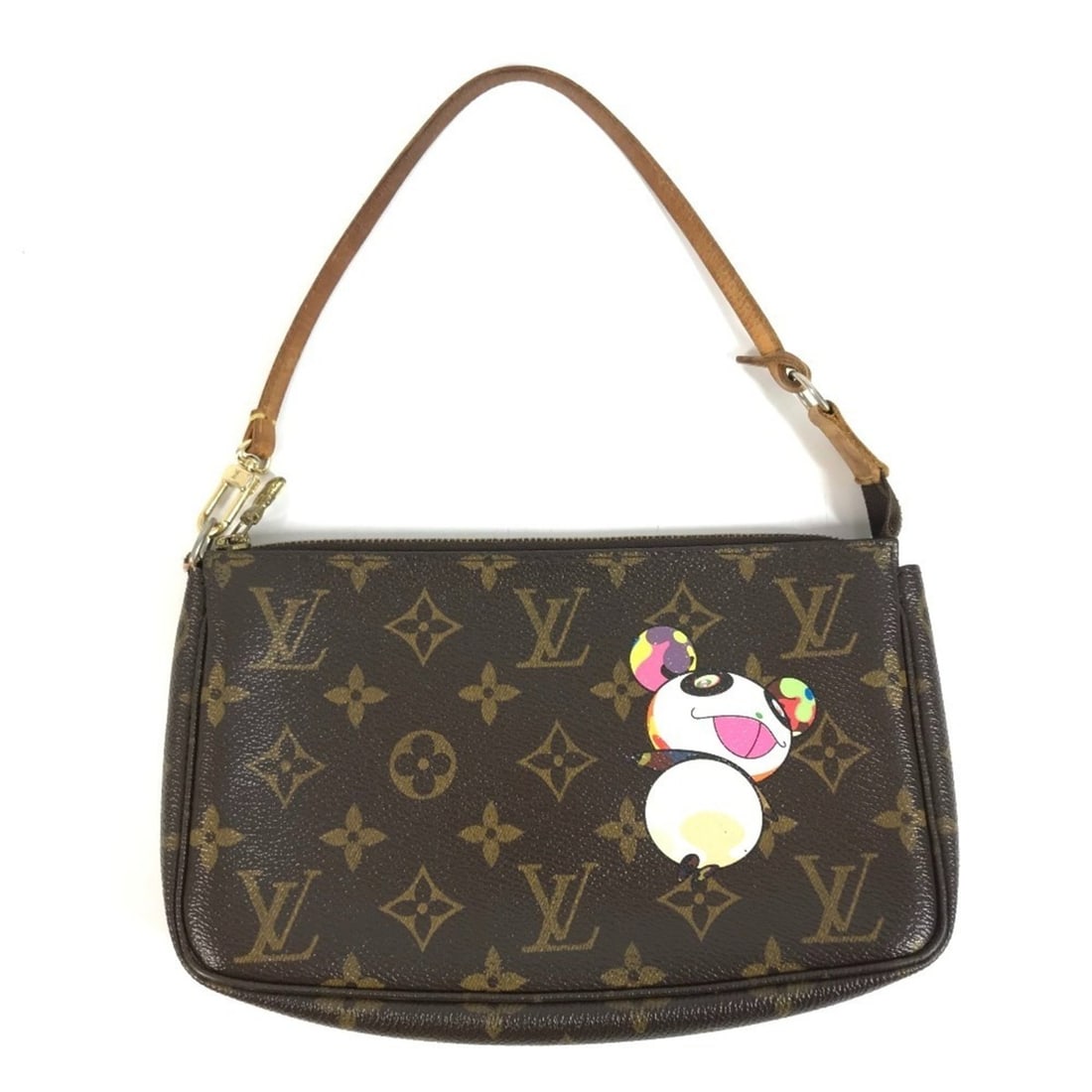 LOUIS VUITTON M51981 Monogram Panda Takashi Murakami Pochette Accessoires Bag Accessory Pouch: --- Catalog ---Category: SizeSize (HxWxD): 12.5cm x 20.5cm x 3.5cm / 4.92'' x 8.07'' x 1.37''Category: DesignType: Handbag, Pouch, Shoulder bagColor: Brown, Multi-colorGender: WomenMaterial: Monogram 