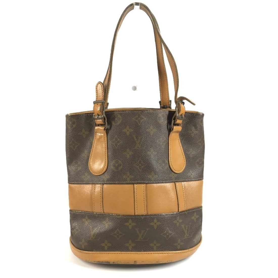 LOUIS VUITTON T42238 Monogram Bucket PM Tote Bag, Handbag, Canvas, Women's, Brown (USA Limited: --- Catalog ---Category: SizeSize (HxWxD): 26cm x 23.5cm x 15.5cm / 10.23'' x 9.25'' x 6.1''Category: DesignType: Handbag, Shoulder bag, Tote bagColor: BrownGender: WomenMaterial: Monogram Category: G