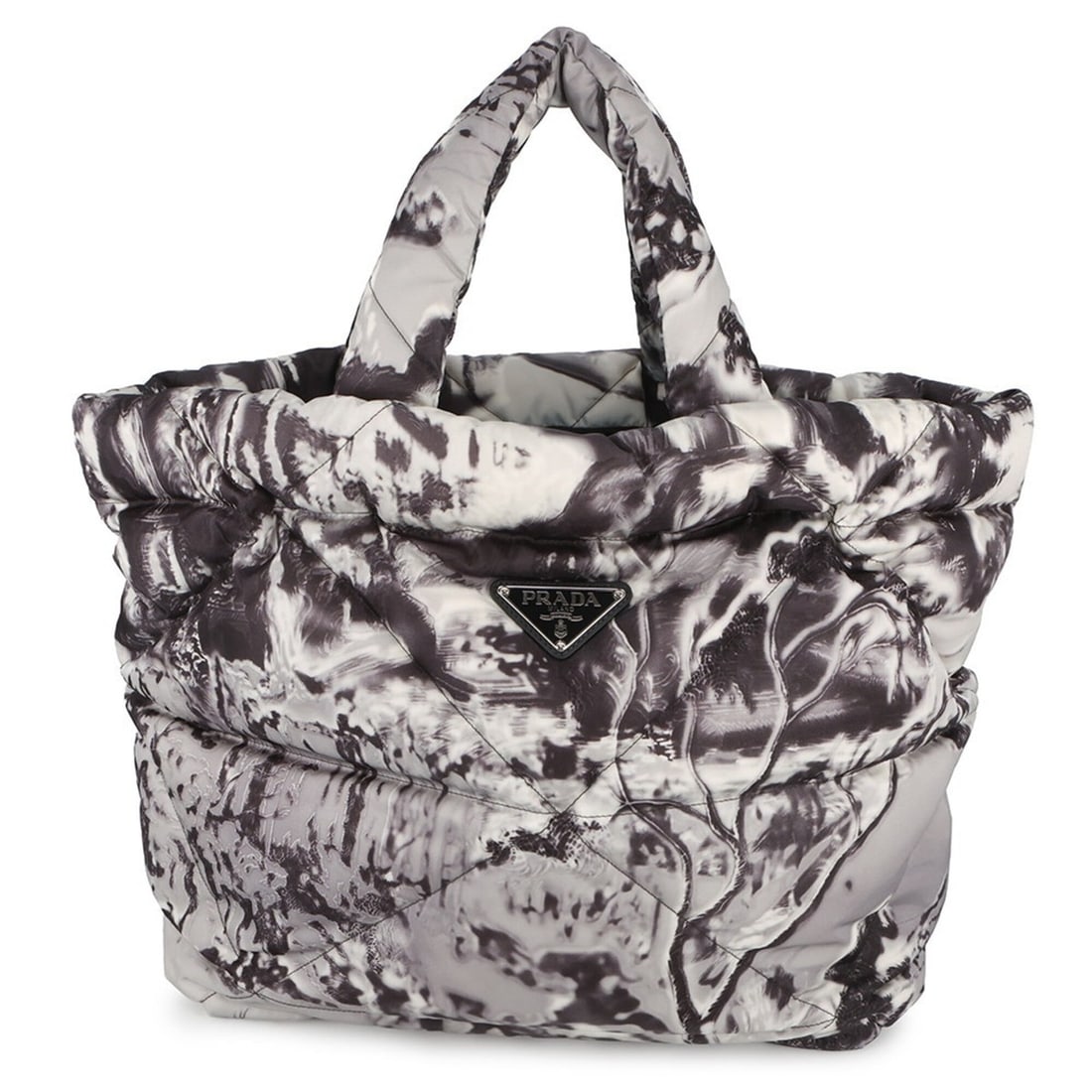 Prada Tote Bag Print Re-Nylon Padded Nylon 2VG082 PRADA Handbag: --- Catalog ---Category: SizeSize (HxWxD): 34.5cm x 50cm x 12.5cm / 13.58'' x 19.68'' x 4.92''Category: DesignType: Handbag, Tote bagColor: GrayGender: WomenMaterial: Nylon Category: GeneralBrand: Pra