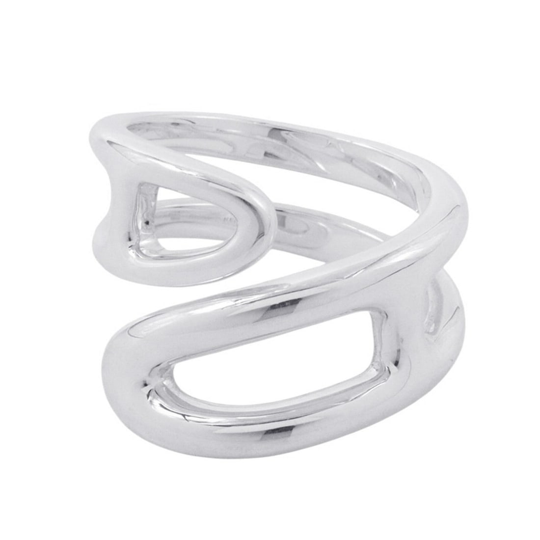 Hermes Chaine d'Ancre Twist Punk PM Ring, SV925 Silver, Ring Size 52, HERMES (1 of 14)
