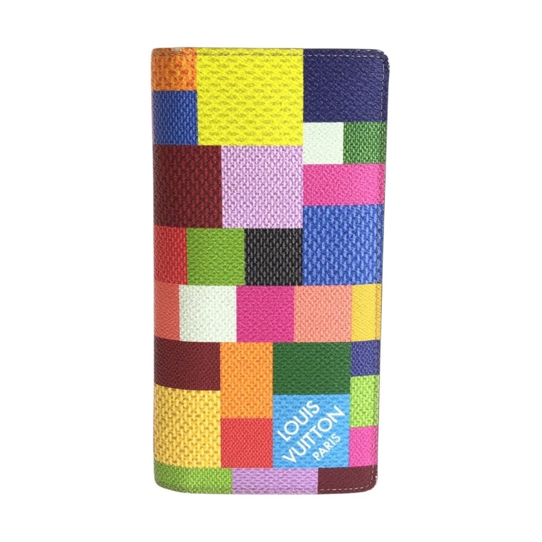 LOUIS VUITTON Louis Vuitton Damier Graphite 3D Portefeuille Brazza NM Multicolor Silver Hardware (1 of 10)