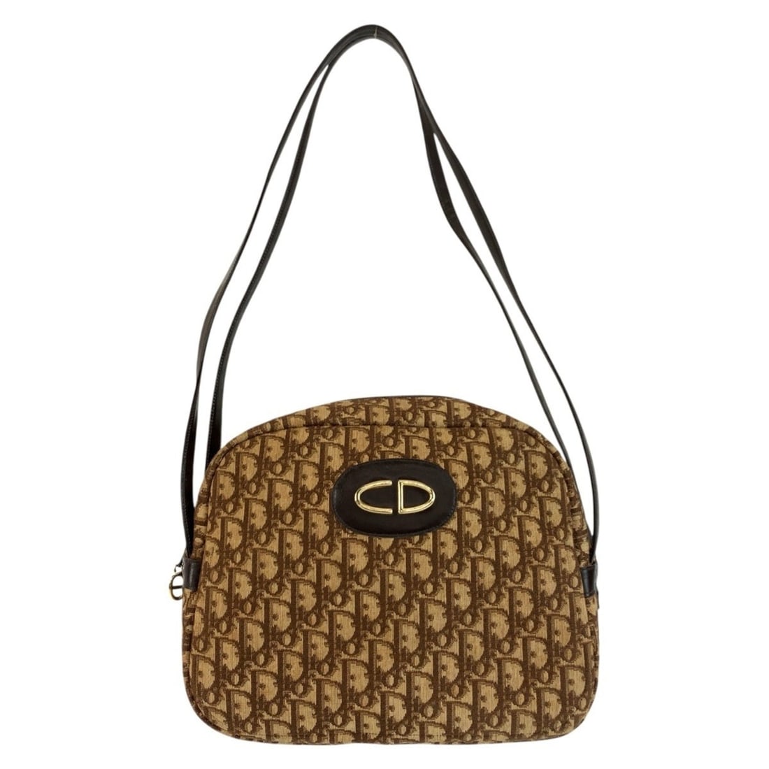 Christian Dior Trotter Beige Brown Gold Hardware Canvas Leather Shoulder Bag for Women: --- Catalog ---Category: SizeSize (HxWxD): 23cm x 29cm x 11cm / 9.05'' x 11.41'' x 4.33''Category: DesignType: Shoulder bagColor: Beige, BrownGender: WomenMaterial: Canvas , Leather Category: GeneralB