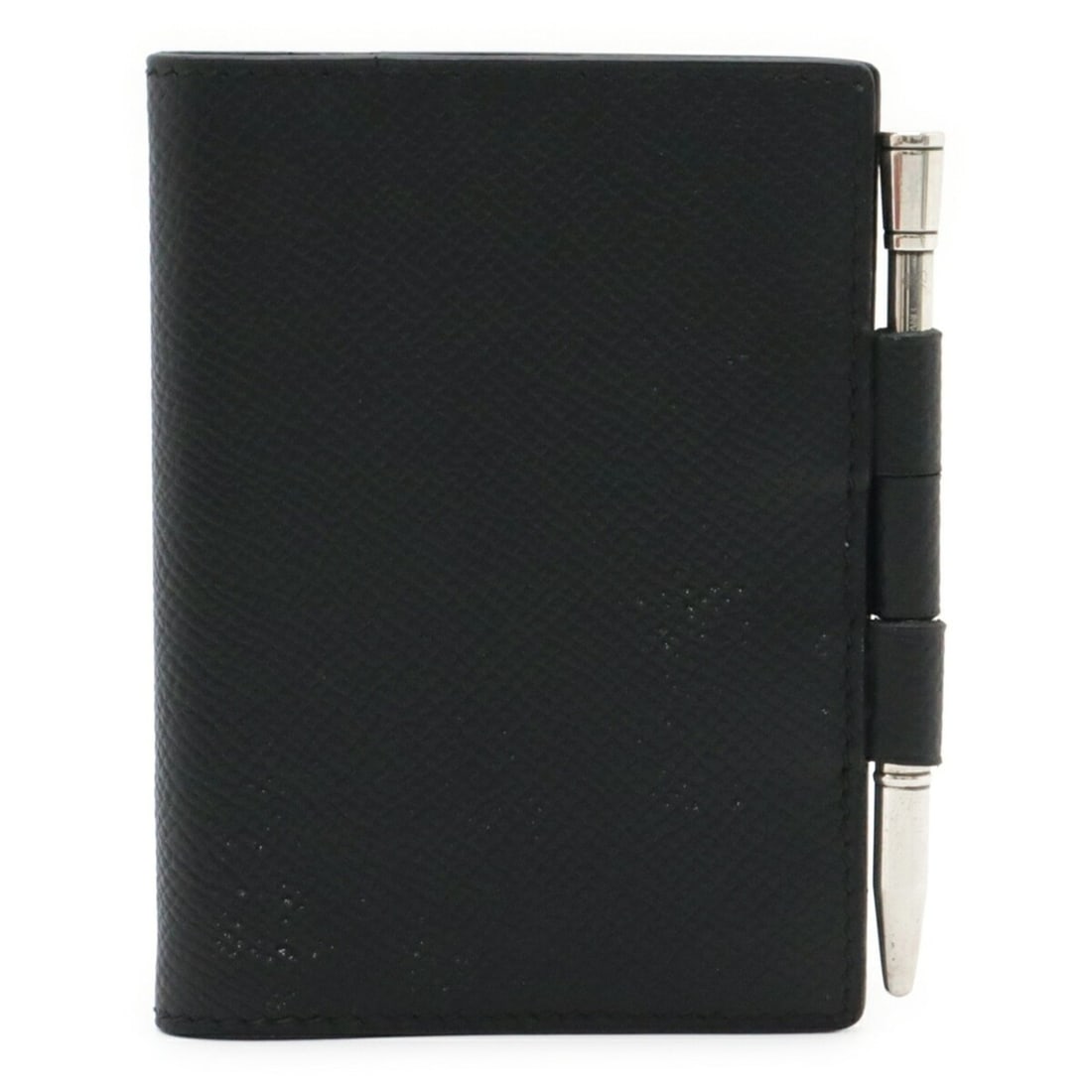 HERMES Agenda Mini Notebook Cover, Veau Epsom Leather, Black, with Ballpoint Pen (Black Ink), ?A: --- Catalog ---Category: DesignSize: Pocket sizeColor: BlackGender: Women,MenMaterial: Epsom leather Category: GeneralBrand: HermesCountry of Origin: FranceCategory: Physical PropertiesSize (HxWxD): 1