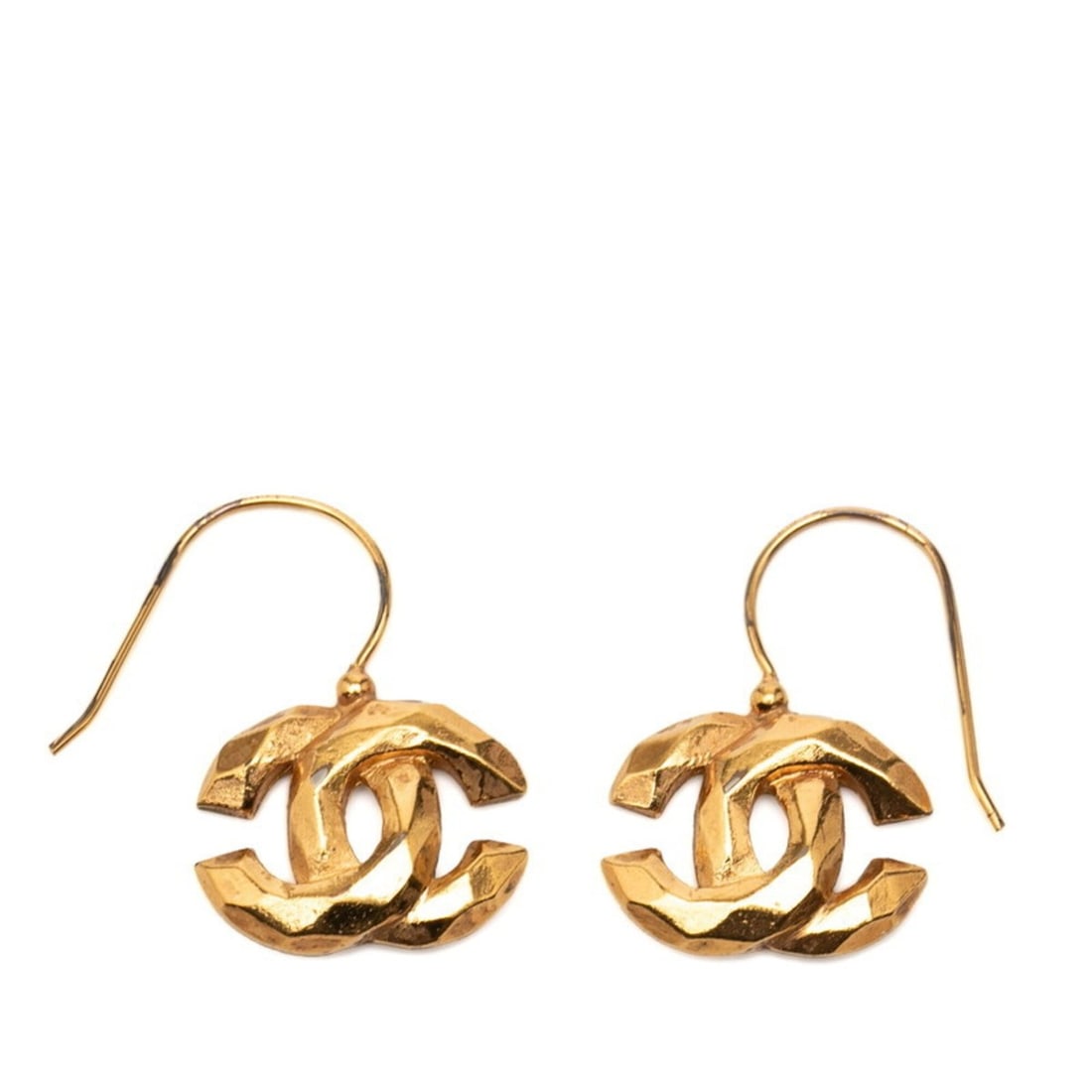 Chanel Coco Mark Earrings, Gold Plated, Women's CHANEL (1 of 19)