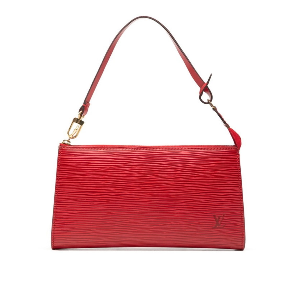 Louis Vuitton Epi Pochette Accessoires Accessory Pouch Handbag M52947 Castilian Red Leather Women's (1 of 13)
