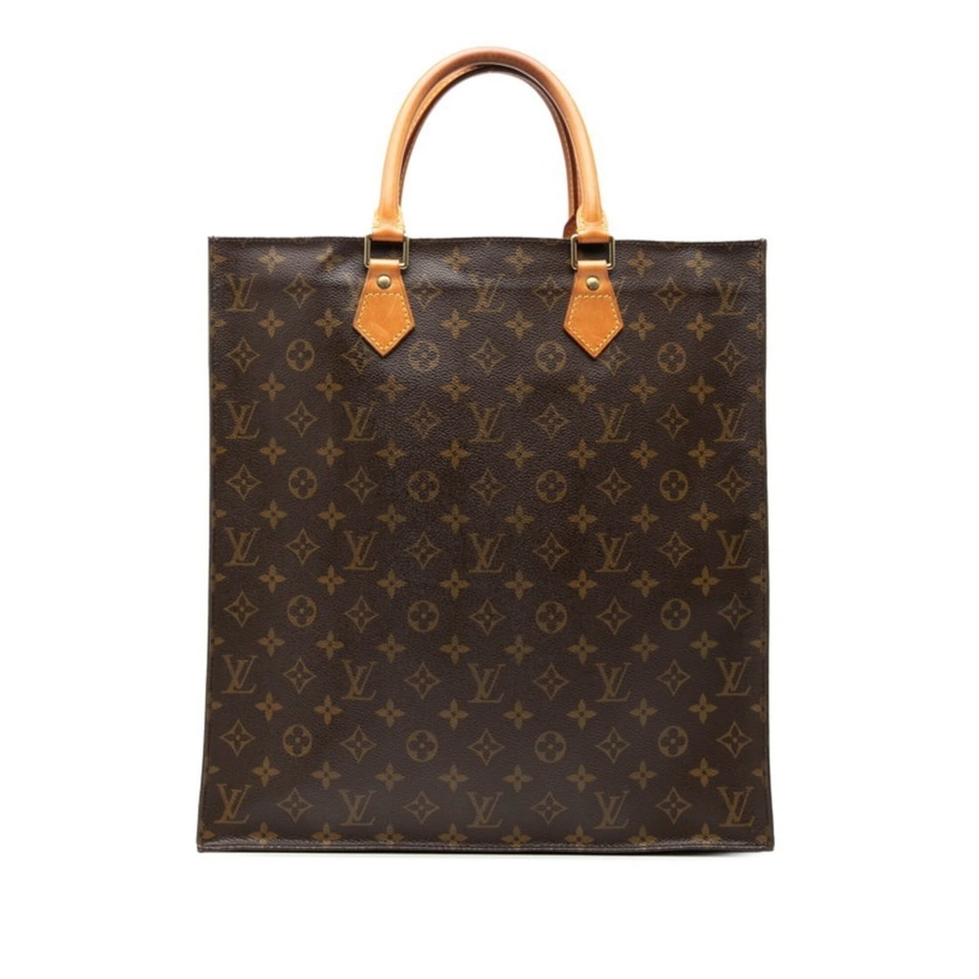 Louis Vuitton Monogram Sac Plat Handbag Tote Bag M51140 Brown Leather Women's LOUIS VUITTON: --- Catalog ---Category: SizeSize (HxWxD): 37cm x 35cm x 9cm / 14.56'' x 13.77'' x 3.54''Category: DesignType: Handbag, Tote bagColor: BrownGender: WomenMaterial: PVC , Leather Category: GeneralMPN: M