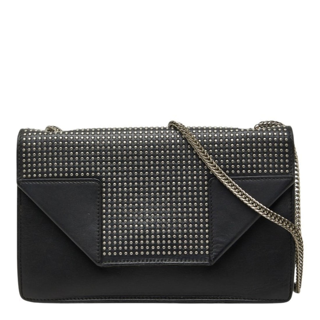 Saint Laurent Betty Studded Chain Shoulder Bag 315681 Black Leather Women's SAINT LAURENT (1 of 20)