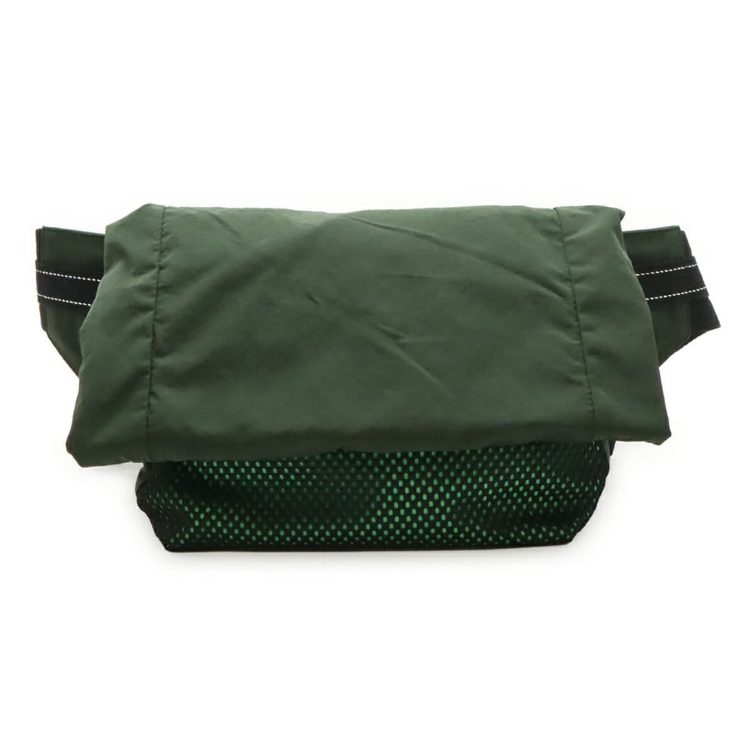 BOTTEGA VENETA Bottega Veneta Body Bag Belt Crossbody Mesh Nylon Khaki Green Black (1 of 10)