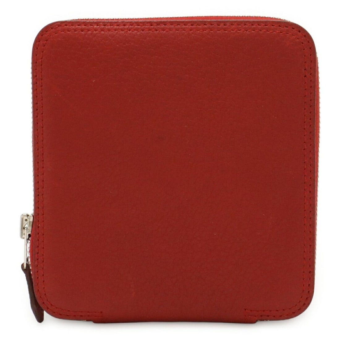 HERMES Silky Pop Eco Bag Tote Foldable Buffle Skipper Leather Silk Rouge Vif Orange ?K Stamp Sale (1 of 9)