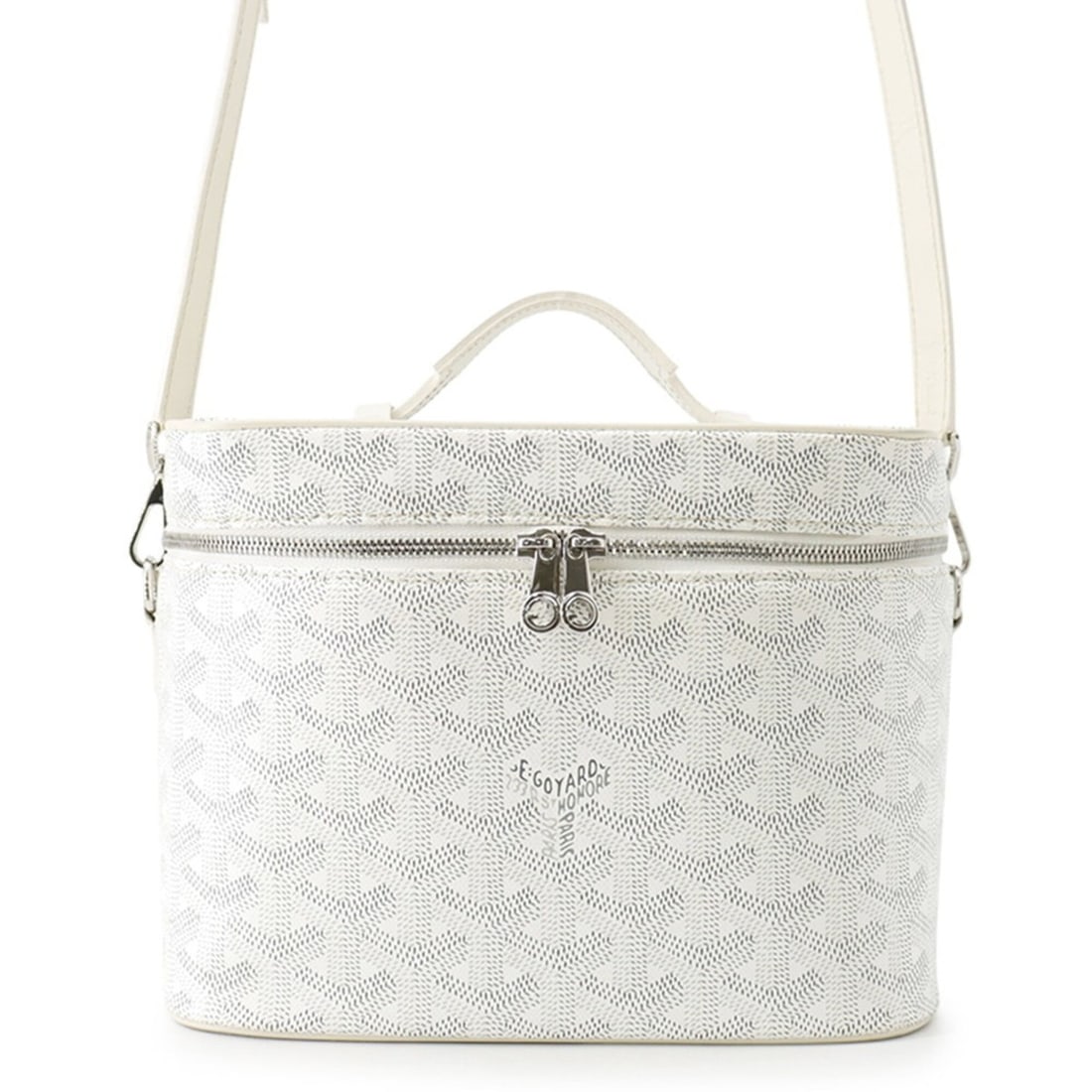 Goyard Muse Vanity Case Leather Handbag MUSEVAPMLTY50CL50P GOYARD White 2-way (1 of 18)
