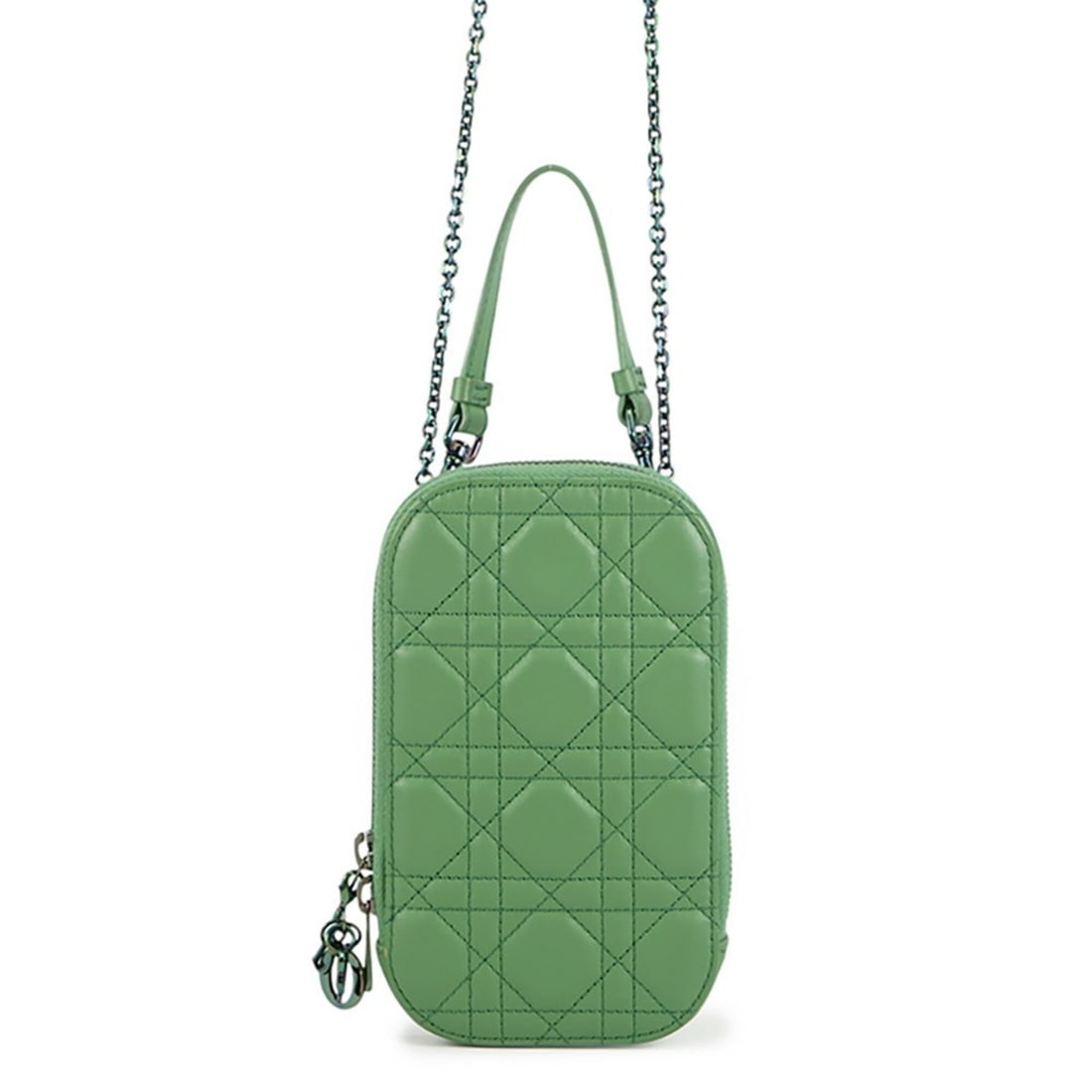 Christian Dior Smartphone Case Lady Phone Holder Cannage Lambskin S08724NEE 2-way Sale Item: --- Catalog ---Category: SizeSize (HxWxD): 18cm x 10.5cm x 2cm / 7.08'' x 4.13'' x 0.78''Category: DesignType: Phone walletColor: GreenGender: Women,MenMaterial: Leather Leather/Fur Type: LambskinCate