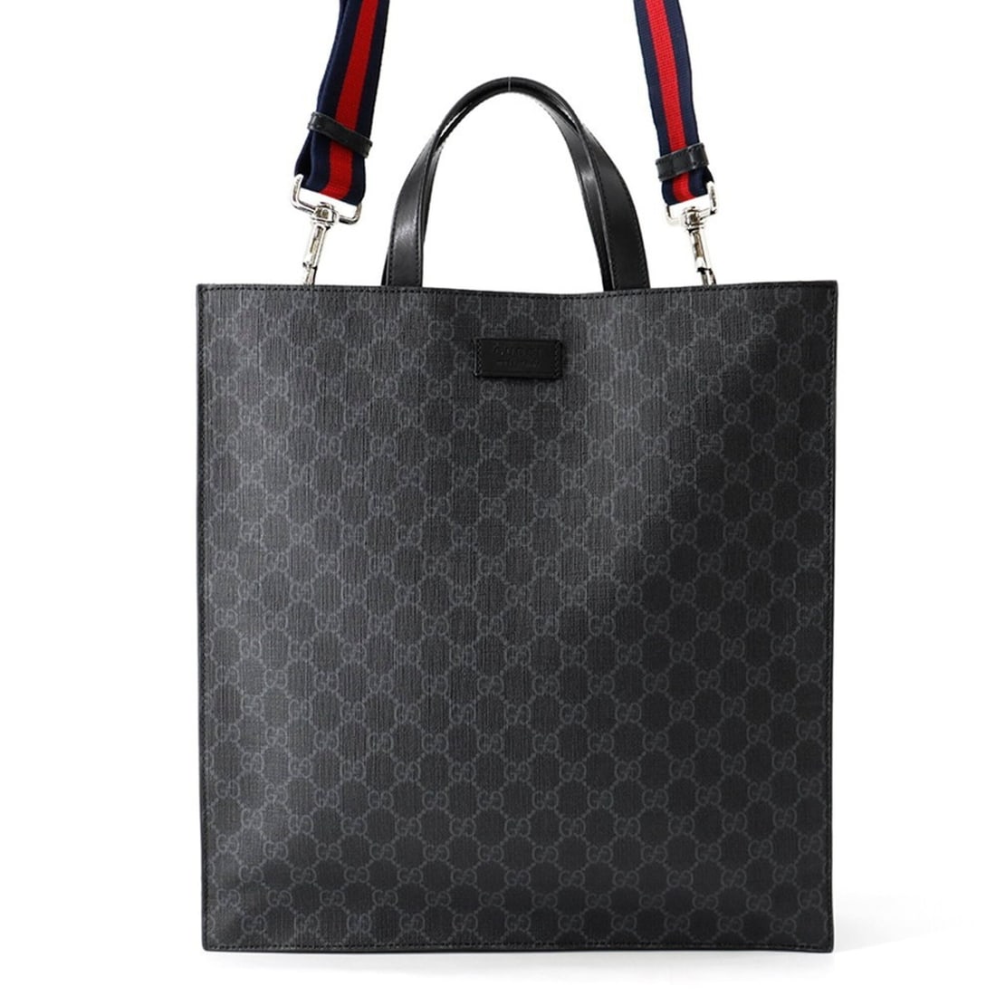 Gucci GG Supreme Leather Tote Bag 495559 GUCCI 2-way Shoulder Black Handbag Men's: --- Catalog ---Category: SizeSize (HxWxD): 37cm x 35.5cm x 7.5cm / 14.56'' x 13.97'' x 2.95''Category: DesignType: Handbag, Shoulder bag, Tote bagColor: BlackGender: MenMaterial: GG Supreme , Leather 