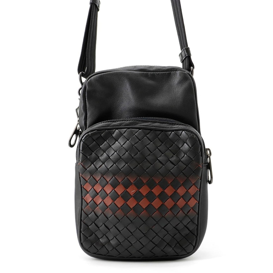 Bottega Veneta shoulder bag, Intrecciato leather, black; handbag for men, BOTTEGA VENETA. (1 of 14)