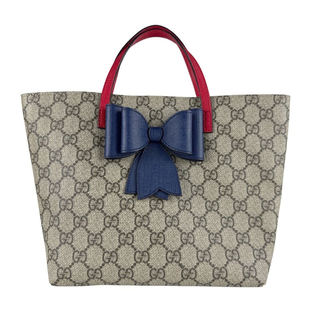 Gucci children's handbag, GG Supreme canvas, brown, red, navy, kids', 457232 z9777: --- Catalog ---Category: SizeSize (HxWxD): 20cm x 21cm x 10cm / 7.87'' x 8.26'' x 3.93''Category: DesignType: HandbagColor: Brown, Navy, Red colorGender: WomenMaterial: GG Supreme Category: GeneralMPN