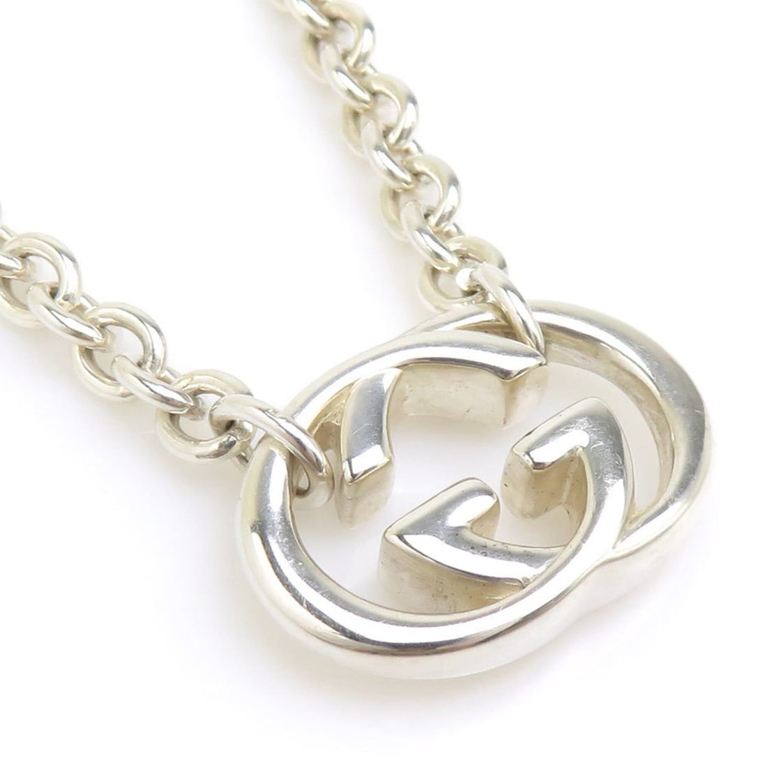 Gucci necklace, Interlocking G design, 925 sterling silver, men's and women's, e61917j: --- Catalog ---Category: SizePendant Size: 15mm x 25mm / 0.59'' x 0.98''Neck Circumference: 44 cm / 17.32''Category: DesignColor: SilverGender: Men,WomenMaterial: Silver 925Necklace Type: NecklaceCate