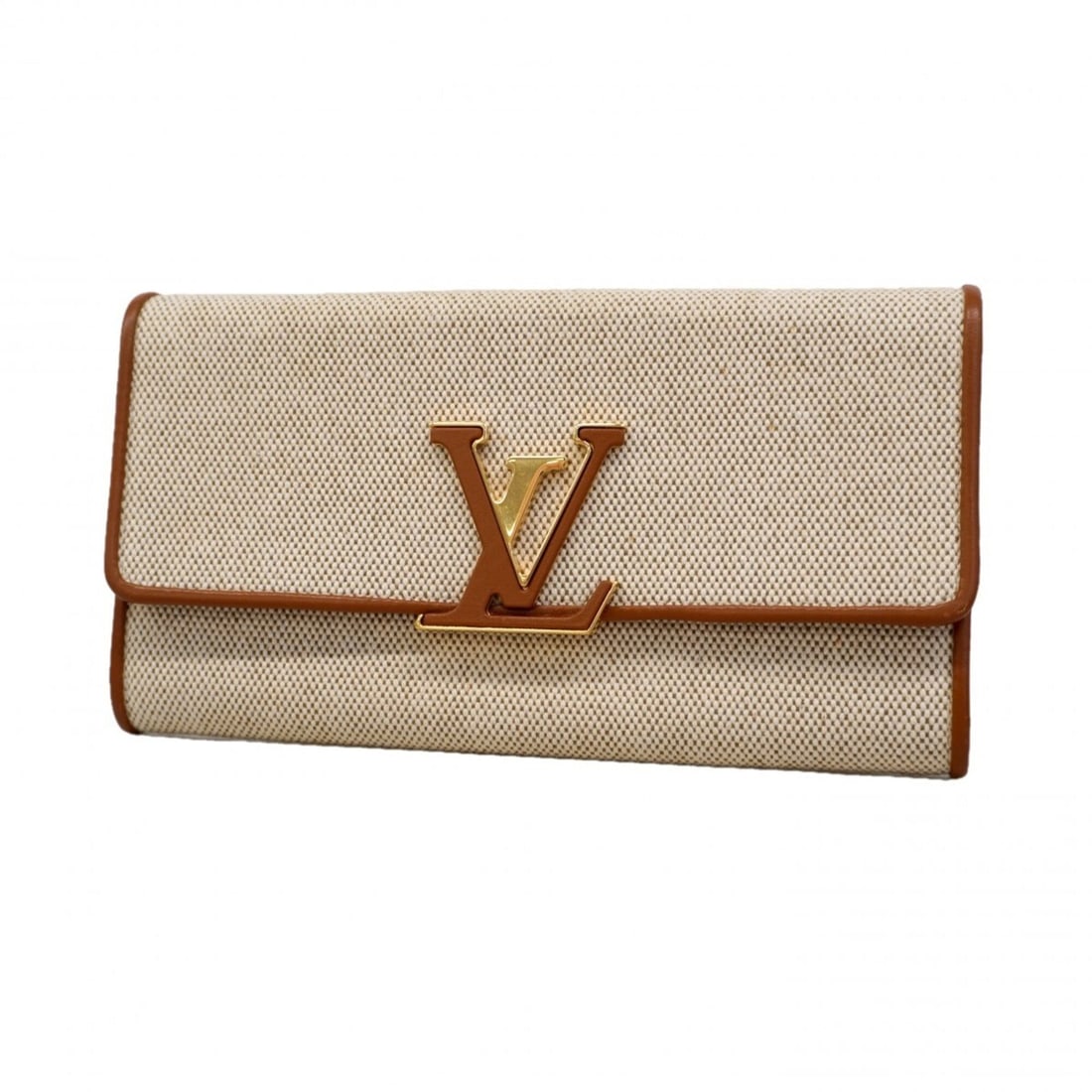 Louis Vuitton Portefeuille Capucines Long Wallet M80303 Beige Women's (1 of 11)