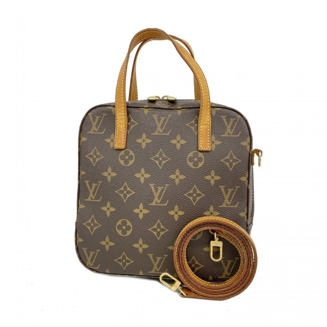 Louis Vuitton Monogram Spontini Handbag M47500 Brown 2-way bag for women: --- Catalog ---Category: SizeSize (HxWxD): 20cm x 20cm x 8cm / 7.87'' x 7.87'' x 3.14''Category: DesignType: HandbagColor: BrownGender: WomenCategory: GeneralMPN: M47500Brand: Louis Vuitton--- Item Li