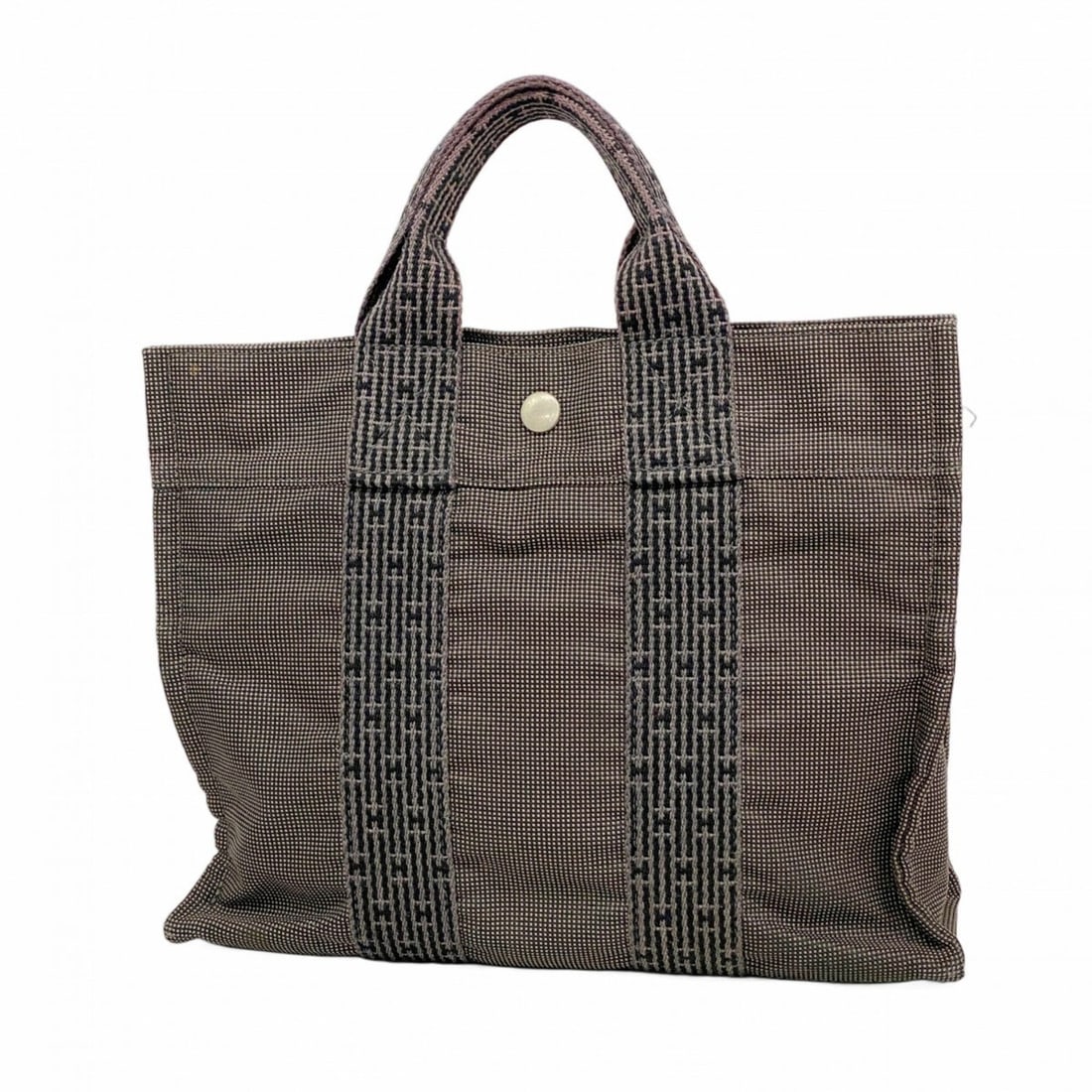Hermes Herline PM Canvas Tote Bag, Gray, for Men and Women: --- Catalog ---Category: SizeSize (HxWxD): 25cm x 30cm x 8cm / 9.84'' x 11.81'' x 3.14''Category: DesignType: Tote bagColor: GrayGender: Men,WomenMaterial: Canvas Hardware Color: SilverCategory: Gener