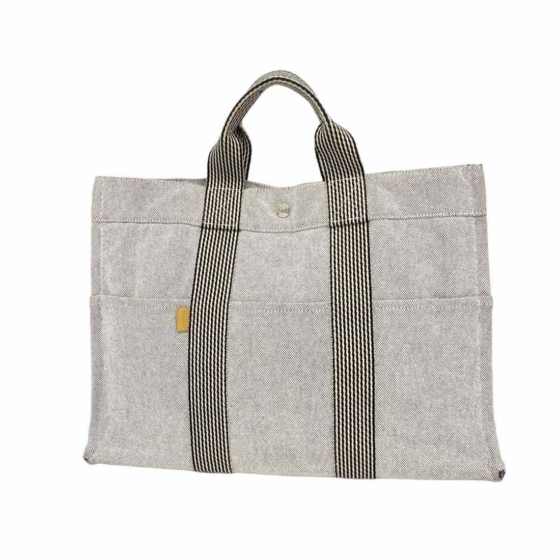 Hermes New Fourre-Tout MM Canvas Tote Bag, Gray, Men's & Women's: --- Catalog ---Category: SizeSize (HxWxD): 30cm x 42.5cm x 10cm / 11.81'' x 16.73'' x 3.93''Category: DesignType: Tote bagColor: GrayGender: Men,WomenMaterial: Canvas Hardware Color: SilverCategory: G