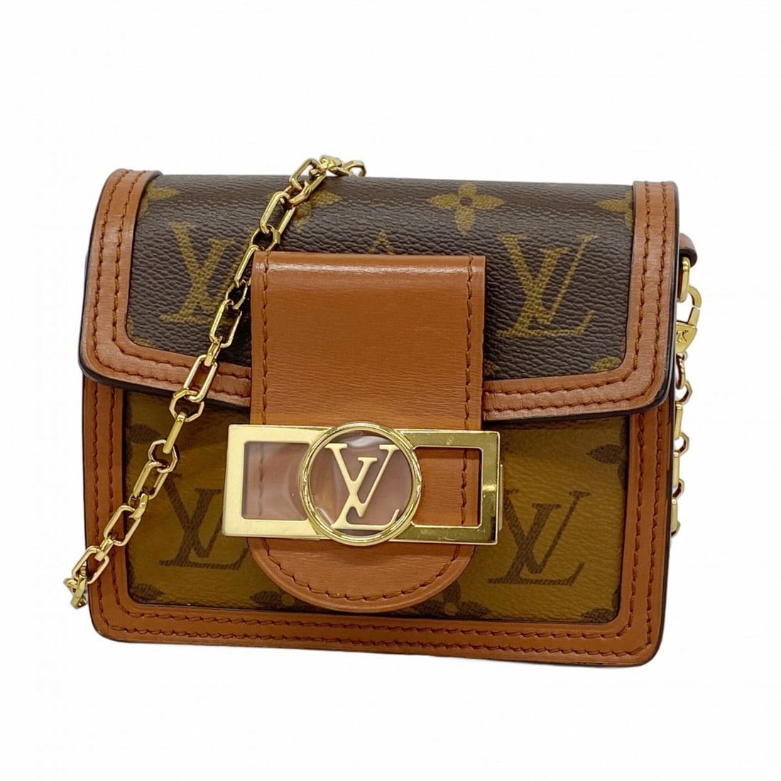 Louis Vuitton Monogram Reverse Pico Dauphine Shoulder Bag M82749 Brown Women's: --- Catalog ---Category: SizeSize (HxWxD): 12cm x 13.5cm x 5cm / 4.72'' x 5.31'' x 1.96''Category: DesignType: Shoulder bagColor: BrownGender: WomenCategory: GeneralMPN: M82749Brand: Louis Vuitton--- 