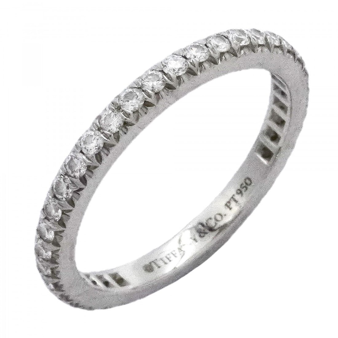 Tiffany & Co. Soleste Full Eternity Ring, Pt950 Platinum, Diamond, Size 6, Women's: --- Catalog ---Category: SizeJP Size: 6US Size: 3.5Category: DesignType: Band ringStone: DiamondGender: WomenMaterial: Platinum 950Category: GeneralBrand: Tiffany--- Item List ---Section: ConditionRan