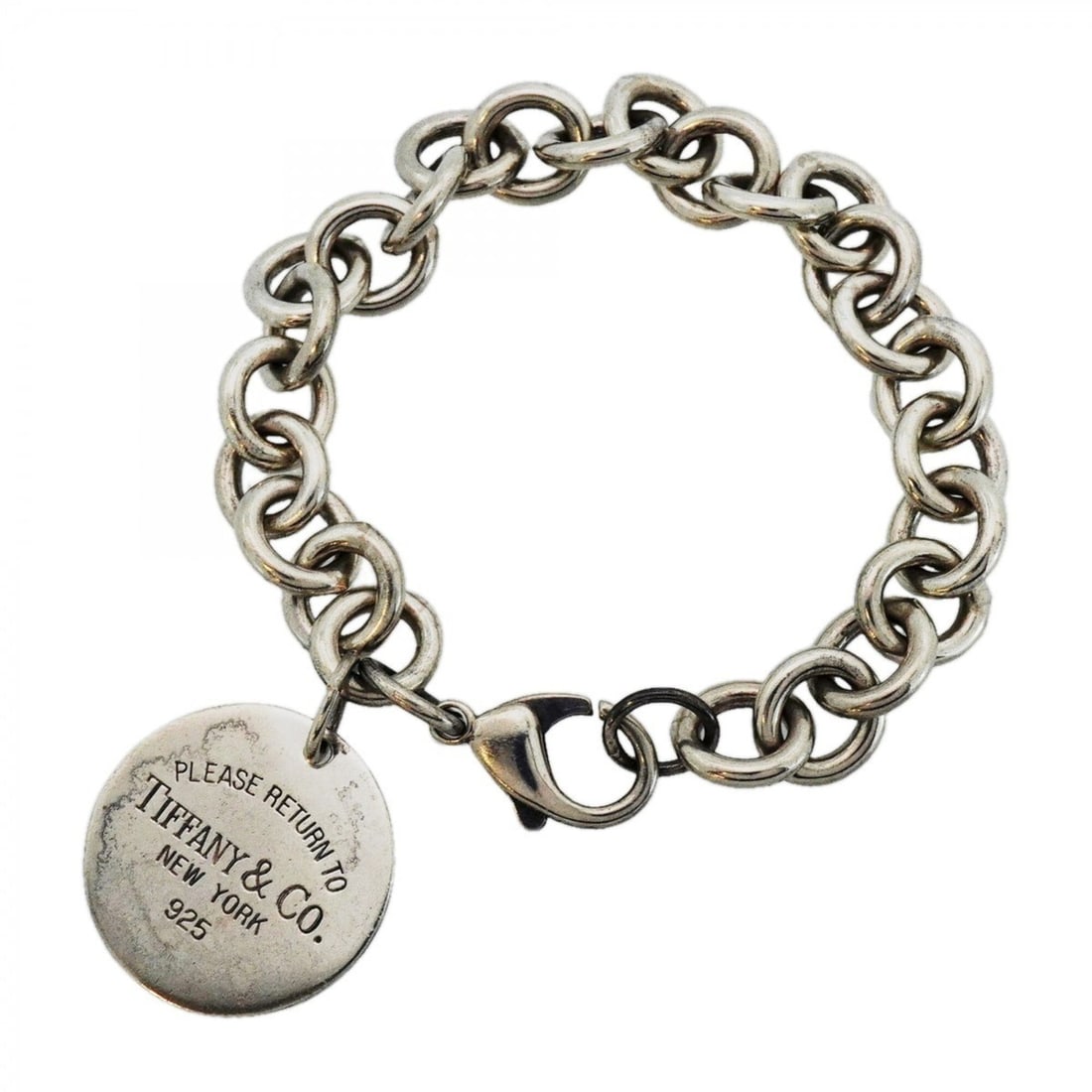 Tiffany & Co. Return to Circle Bracelet, Sterling Silver 925, Women's: --- Catalog ---Category: SizeLength: 17cm / 6.69''Category: DesignType: Charm braceletGender: WomenMaterial: Silver 925Category: GeneralBrand: Tiffany--- Item List ---Section: ConditionRanking: Rank A