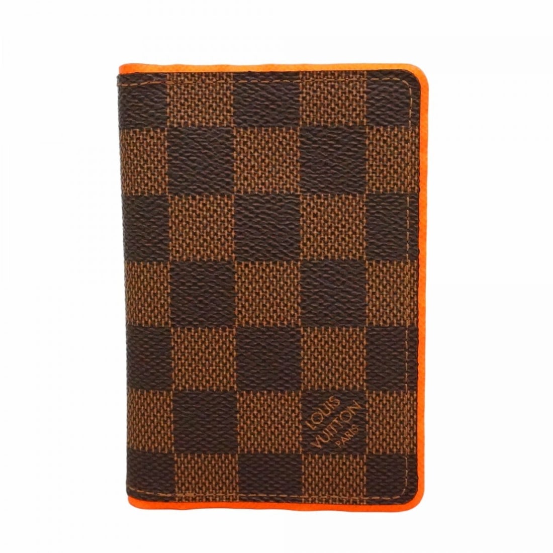 Louis Vuitton Damier Organizer de Poche Business Card Holder/Card Case N63158 Ebene Orange Men's: --- Catalog ---Category: DesignType: Card caseColor: Ebene, LV OrangeGender: MenCategory: GeneralMPN: N63158Brand: Louis VuittonCategory: Physical PropertiesSize (HxWxD): 11.5cm x 8cm x 1cm / 4.52'' x