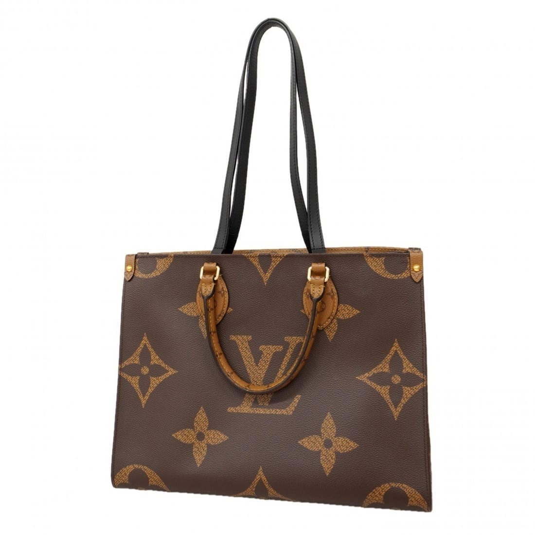 Louis Vuitton Monogram Giant Reverse OnTheGo MM Tote Bag M45321 Brown 2-way bag for men and women: --- Catalog ---Category: SizeSize (HxWxD): 26cm x 34.5cm x 15cm / 10.23'' x 13.58'' x 5.9''Category: DesignType: Tote bagColor: BrownGender: Men,WomenCategory: GeneralMPN: M45321Brand: Louis Vuitton--