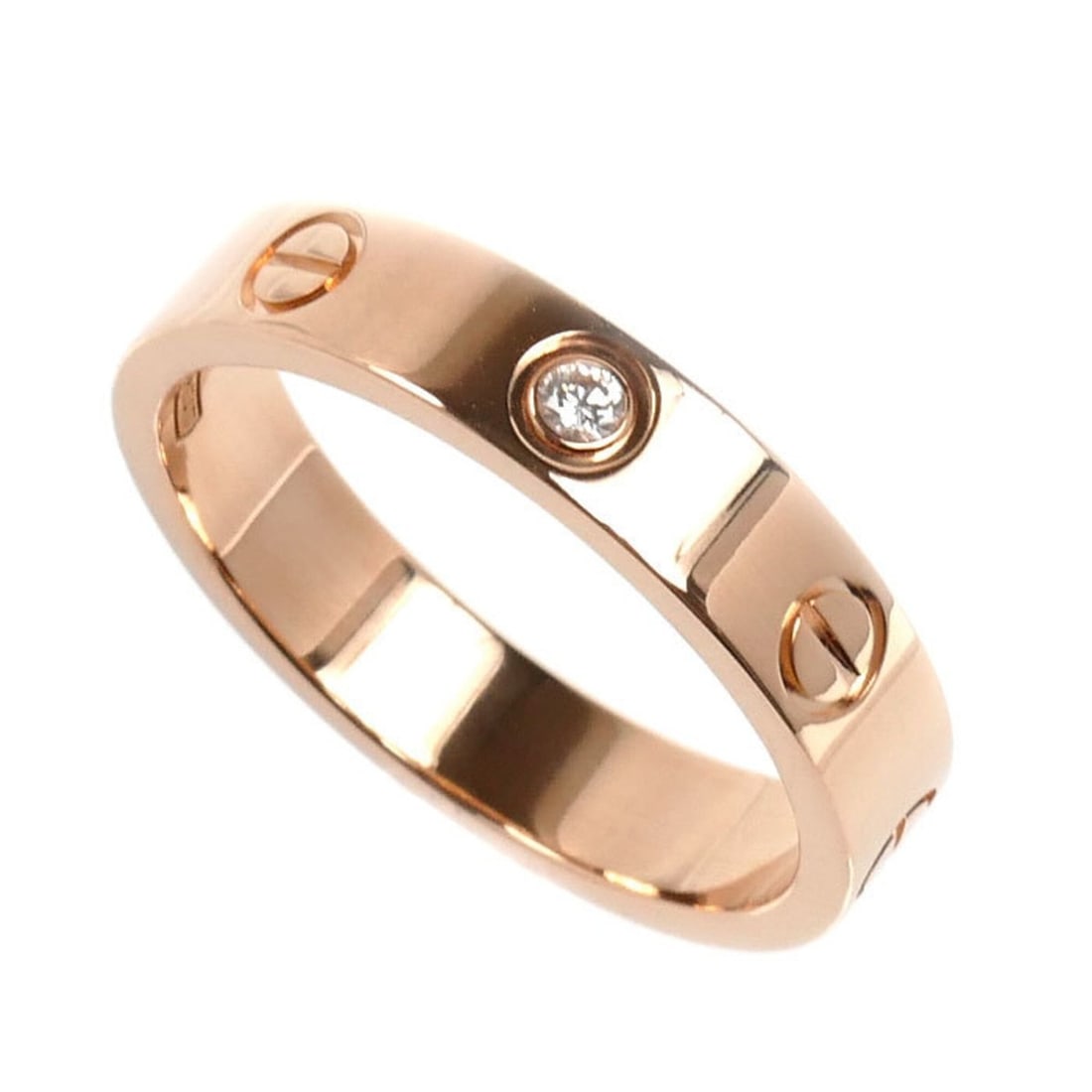 CARTIER Cartier 18KPG Pink Gold Mini Love 1P Diamond Ring B4050752 52 4.4g Women's: --- Catalog ---Category: SizeUS Size: 6.5Brand Size: 52Category: DesignType: Band ringStone: DiamondGender: WomenMaterial: Pink gold (18K)Category: GeneralMPN: B4050752Brand: CartierCountry of Origin: