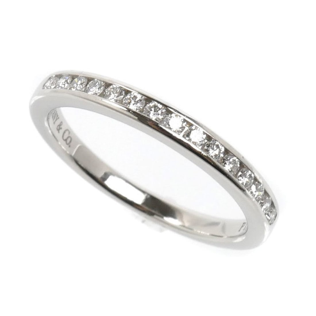 TIFFANY&Co. Tiffany & Co. Pt950 Platinum Channel Setting Ring with Diamonds, 2.9g, Women's: --- Catalog ---Category: SizeUS Size: 4.5Brand Size: 48Category: DesignType: Band ringStone: DiamondGender: WomenMaterial: Platinum 950Category: GeneralBrand: TiffanyCountry of Origin: USA--- Item Lis