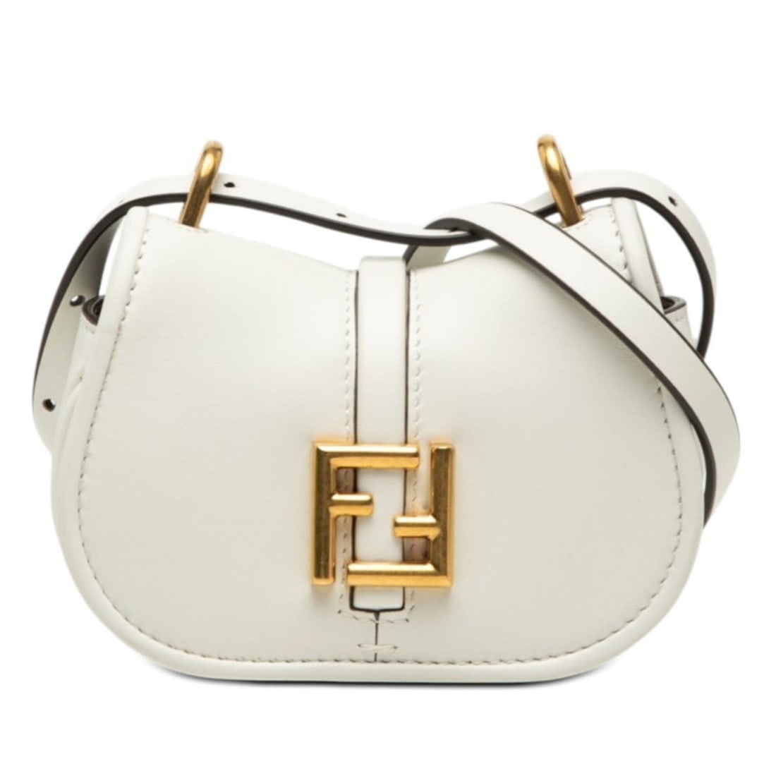 Fendi Camon Nano Shoulder Bag 7AS219 White Leather Women's FENDI: --- Catalog ---Category: SizeSize (HxWxD): 8cm x 13.5cm x 6cm / 3.14'' x 5.31'' x 2.36''Category: DesignType: Shoulder bagColor: WhiteGender: WomenMaterial: Leather Category: GeneralMPN: 7AS219Brand: 