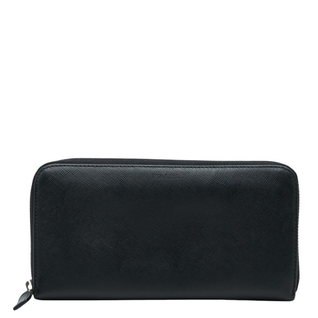 Prada Round Zip Long Wallet, Black Saffiano Leather, Women's PRADA (1 of 16)